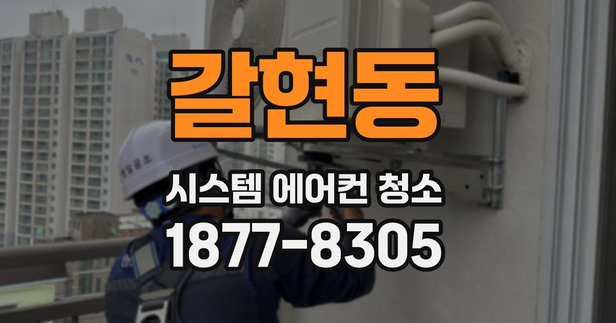 갈현동 시스템 에어컨 청소