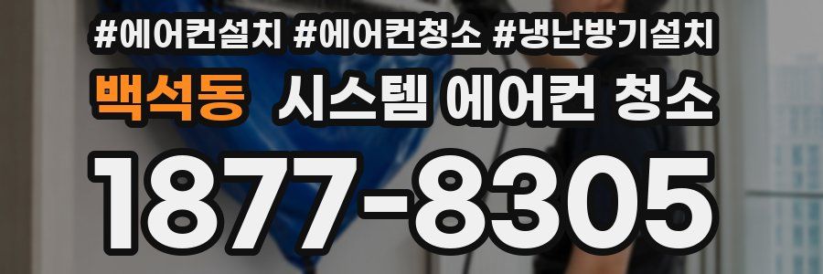 백석동 시스템 에어컨 청소