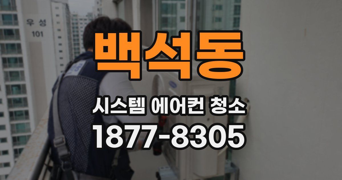 백석동 시스템 에어컨 청소