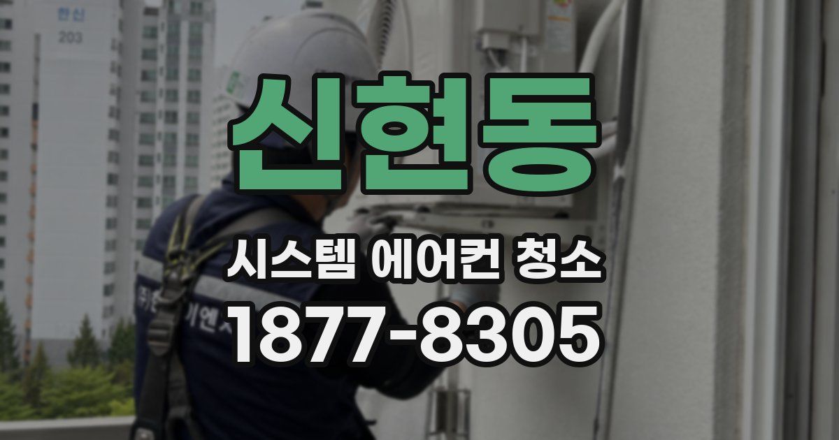 신현동 시스템 에어컨 청소
