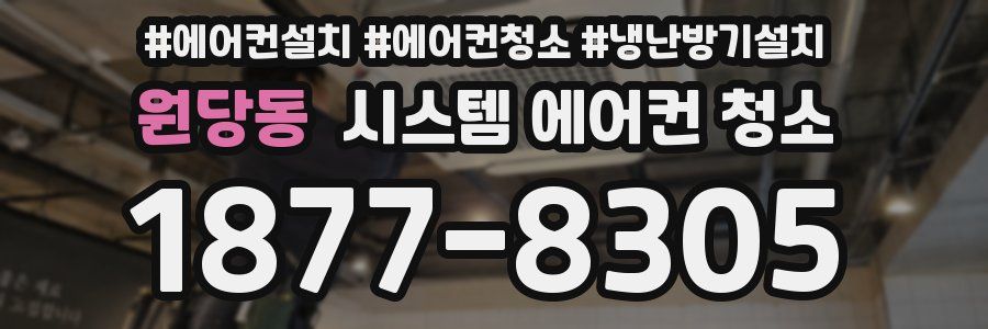 원당동 시스템 에어컨 청소