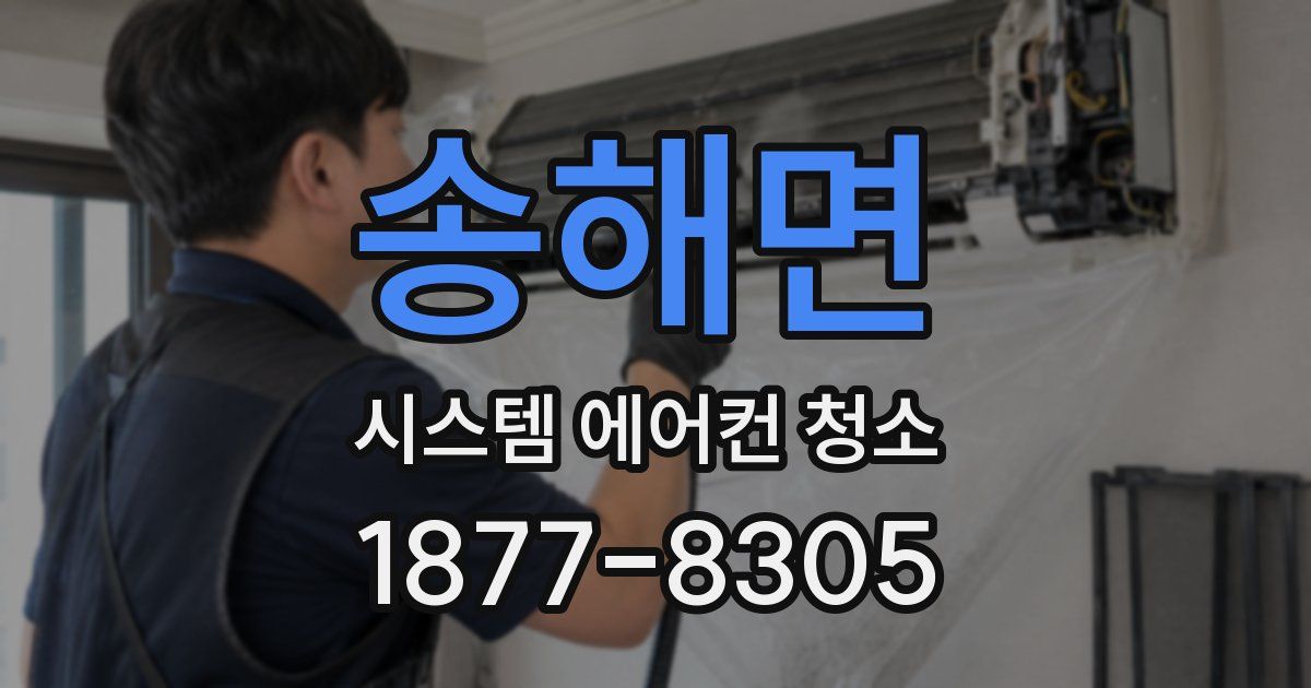송해면 시스템 에어컨 청소