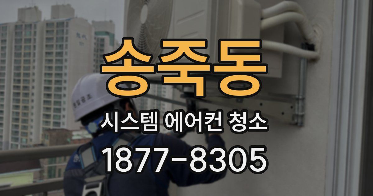 송죽동 시스템 에어컨 청소