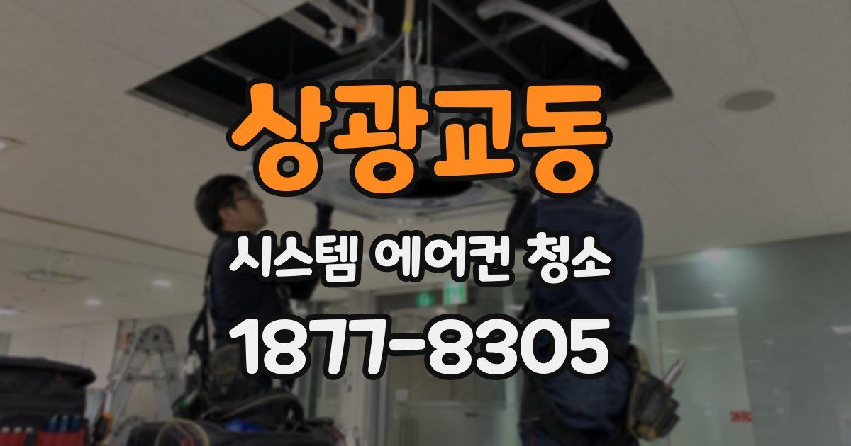 상광교동 시스템 에어컨 청소