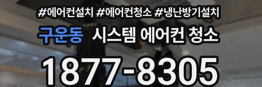 구운동 시스템 에어컨 청소