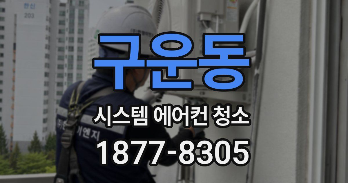 구운동 시스템 에어컨 청소