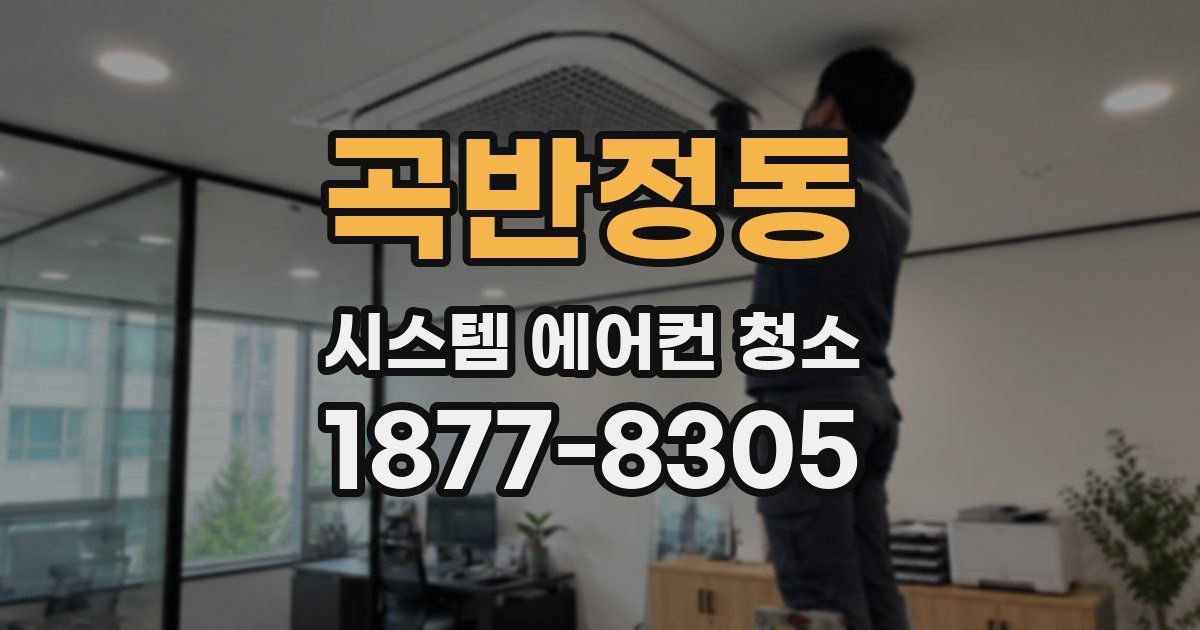 곡반정동 시스템 에어컨 청소