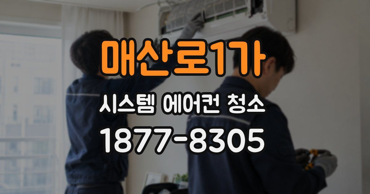 매산로1가 시스템 에어컨 청소