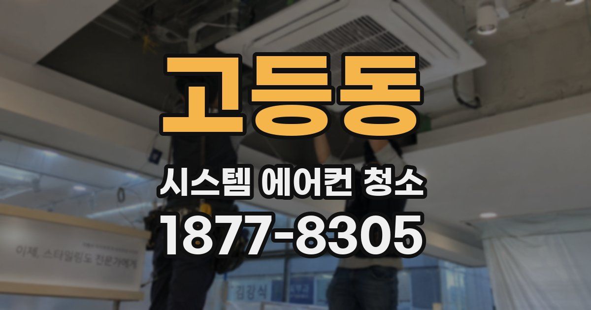 고등동 시스템 에어컨 청소