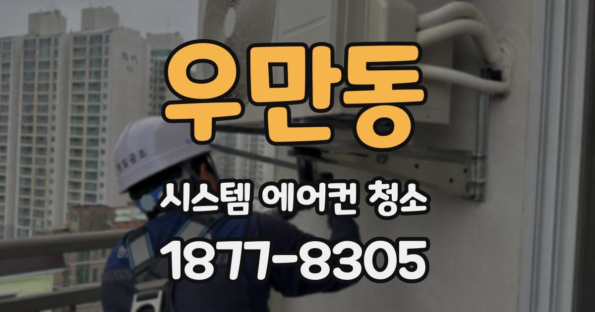 우만동 시스템 에어컨 청소