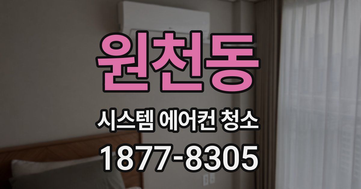 원천동 시스템 에어컨 청소