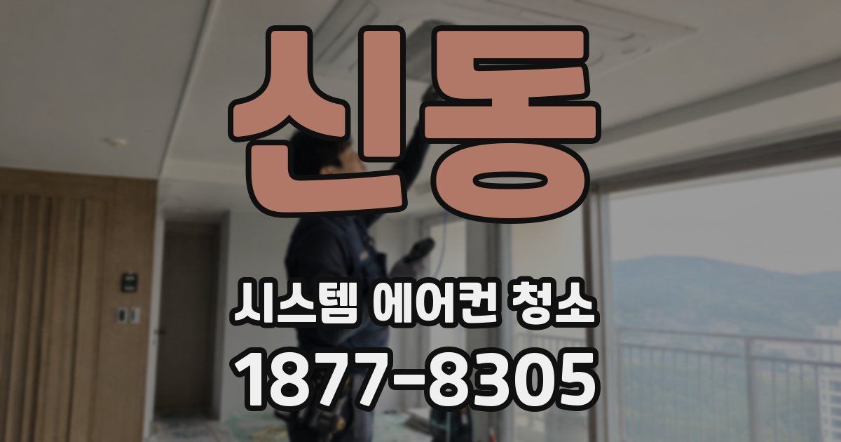 신동 시스템 에어컨 청소