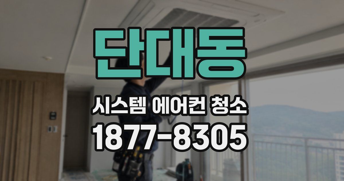 단대동 시스템 에어컨 청소