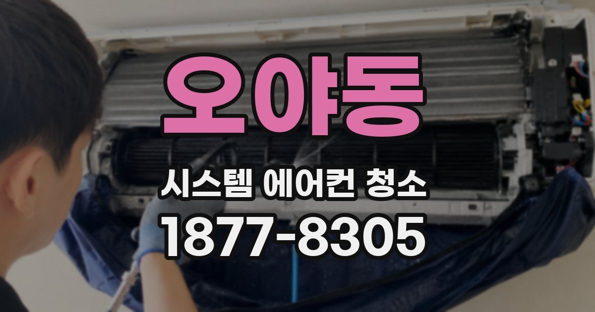 오야동 시스템 에어컨 청소