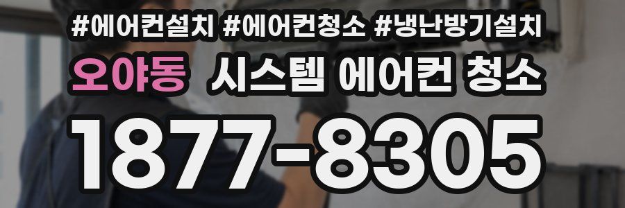 오야동 시스템 에어컨 청소