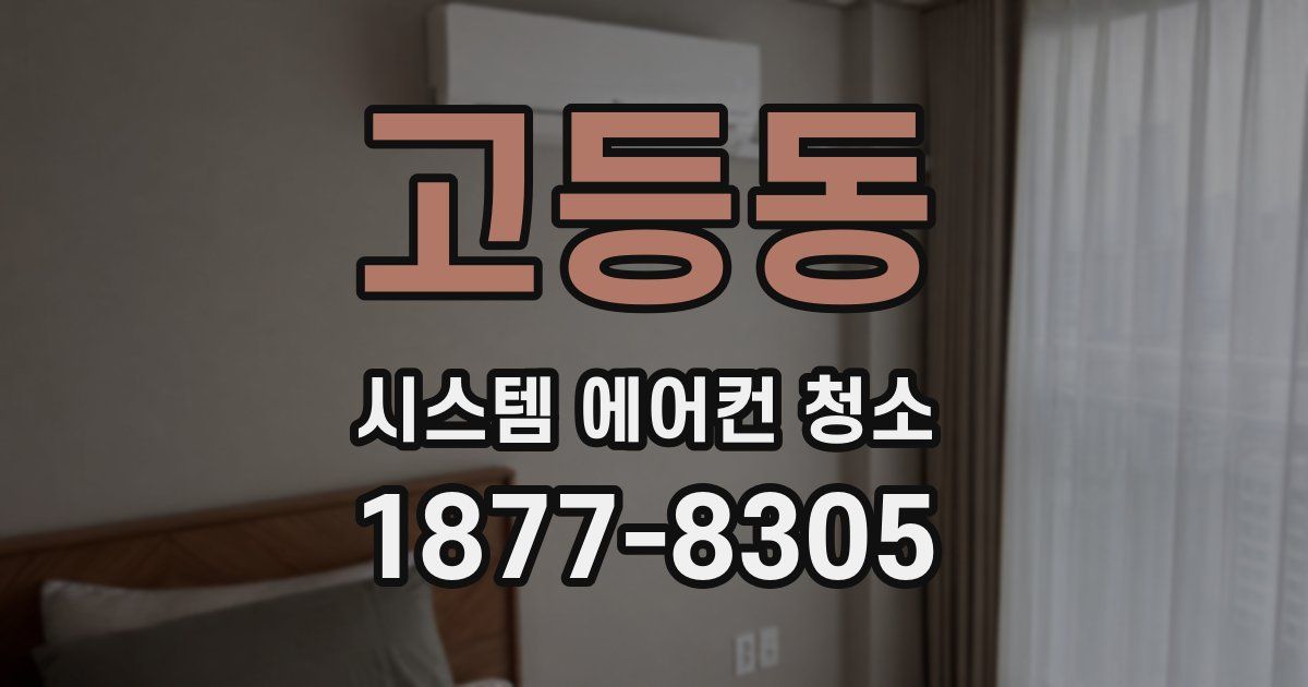 고등동 시스템 에어컨 청소