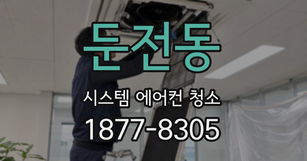 둔전동 시스템 에어컨 청소