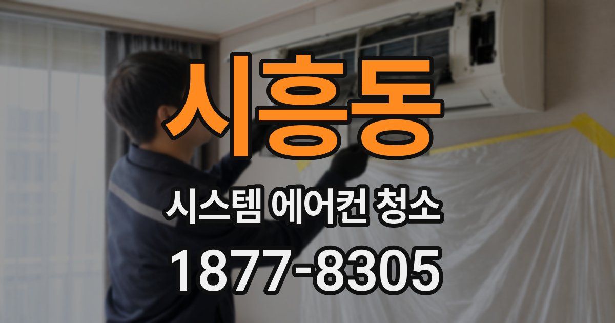 시흥동 시스템 에어컨 청소