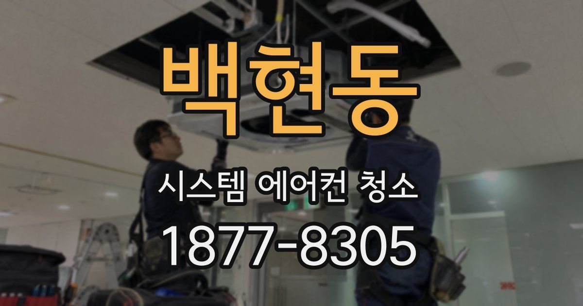 백현동 시스템 에어컨 청소