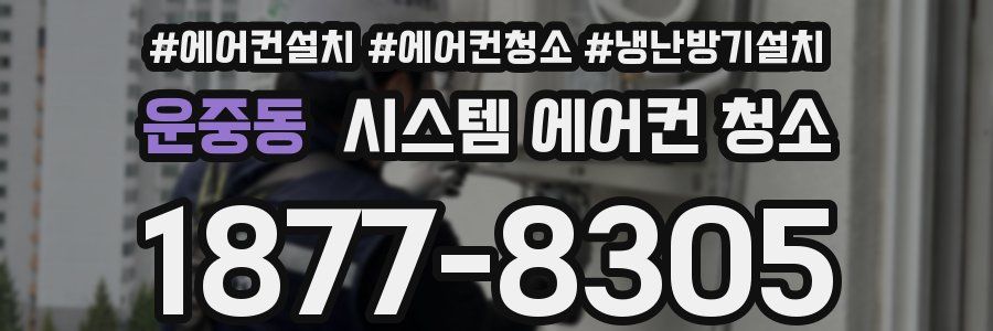 운중동 시스템 에어컨 청소