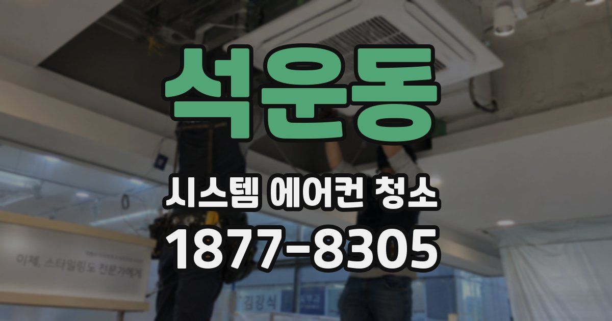석운동 시스템 에어컨 청소