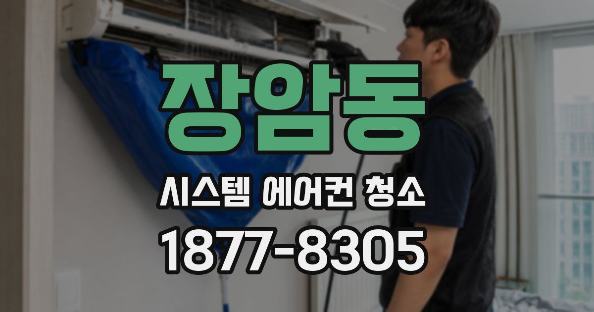 장암동 시스템 에어컨 청소