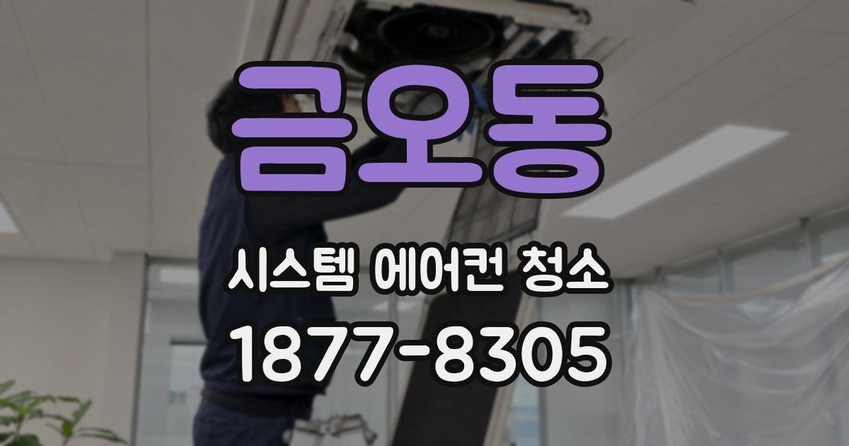 금오동 시스템 에어컨 청소