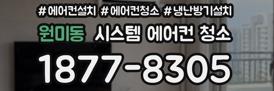 원미동 시스템 에어컨 청소