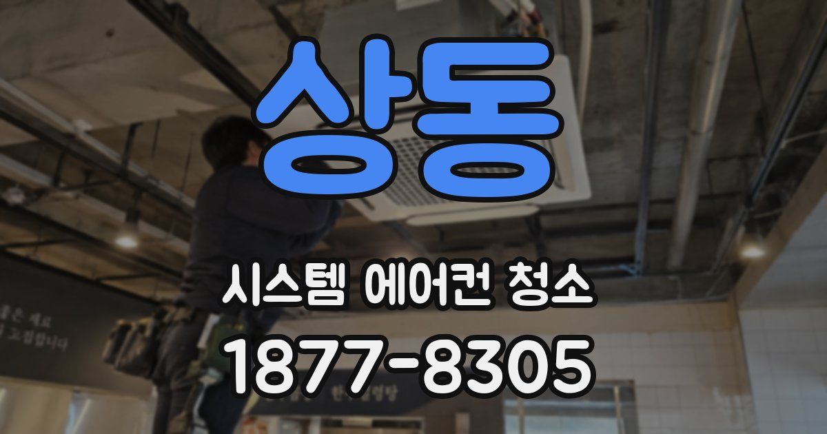 상동 시스템 에어컨 청소