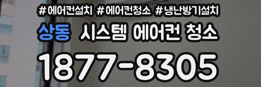 상동 시스템 에어컨 청소