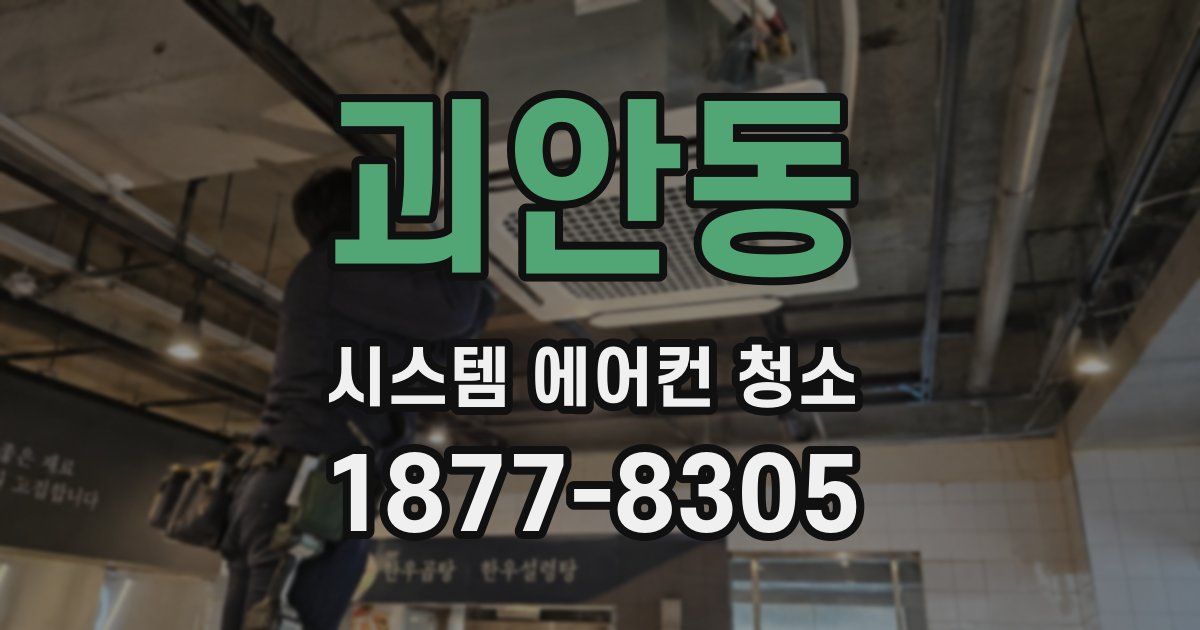 괴안동 시스템 에어컨 청소