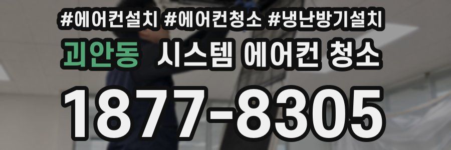 괴안동 시스템 에어컨 청소