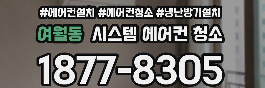 여월동 시스템 에어컨 청소