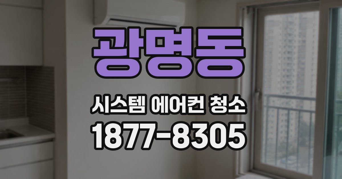 광명동 시스템 에어컨 청소