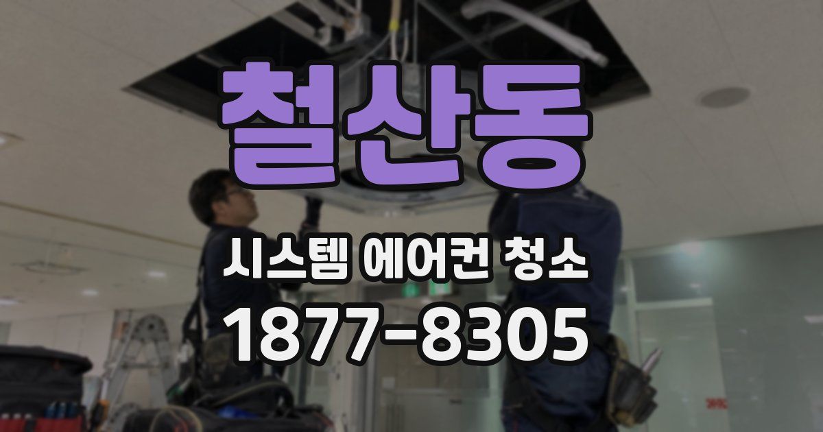 철산동 시스템 에어컨 청소
