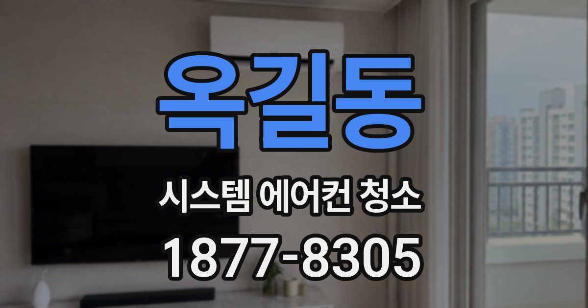 옥길동 시스템 에어컨 청소