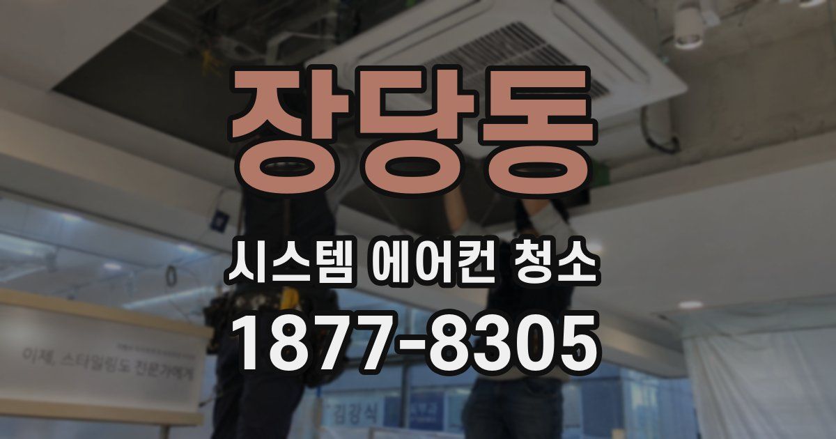 장당동 시스템 에어컨 청소