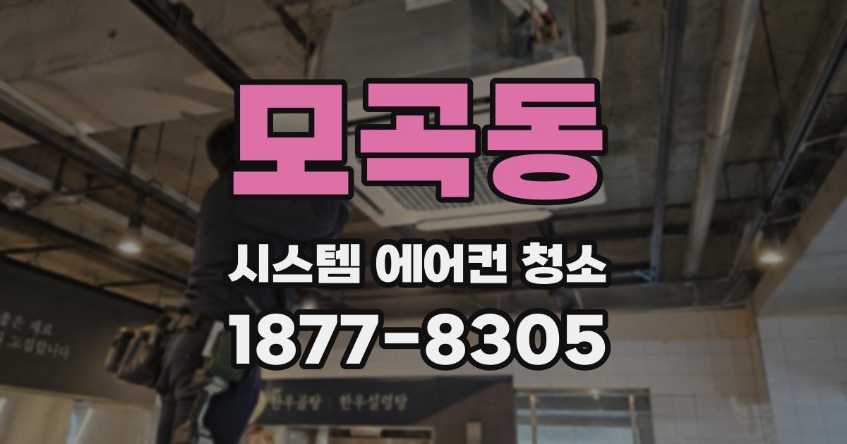 모곡동 시스템 에어컨 청소