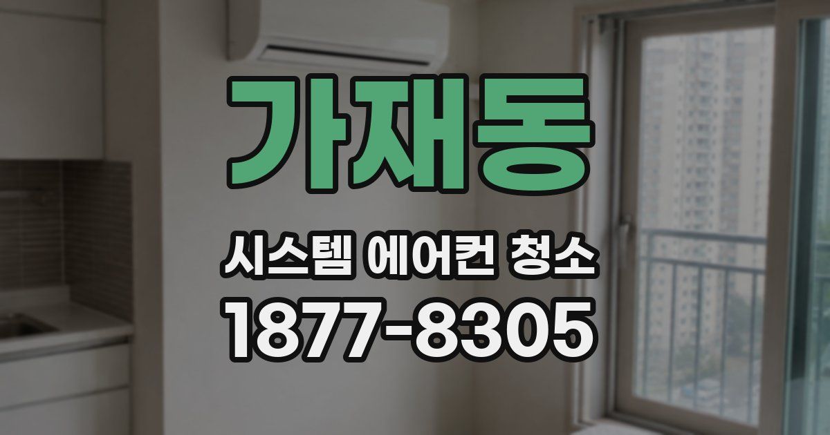 가재동 시스템 에어컨 청소