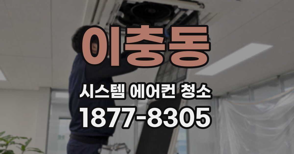 이충동 시스템 에어컨 청소