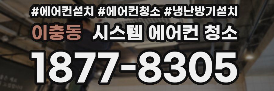 이충동 시스템 에어컨 청소