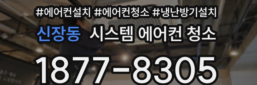 신장동 시스템 에어컨 청소
