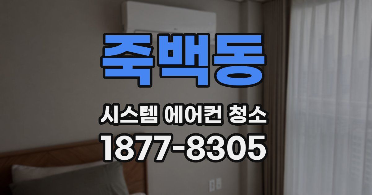 죽백동 시스템 에어컨 청소