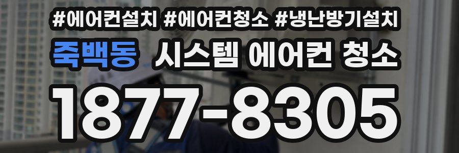 죽백동 시스템 에어컨 청소