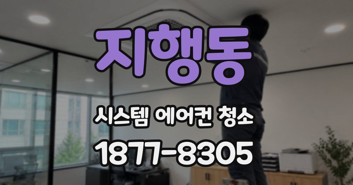 지행동 시스템 에어컨 청소