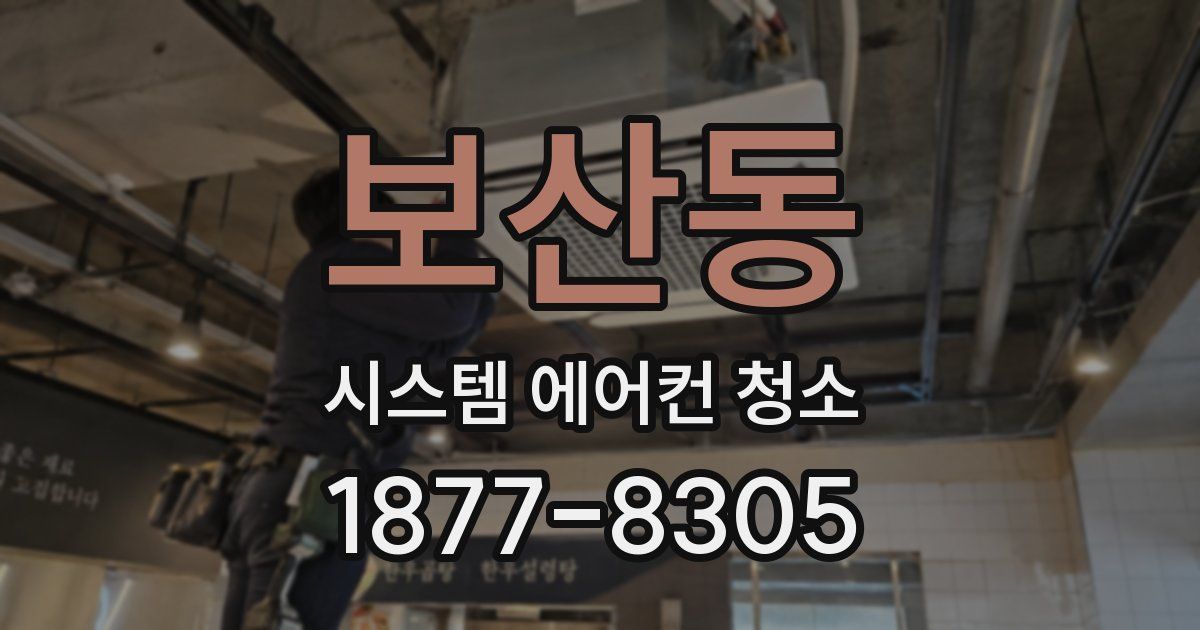 보산동 시스템 에어컨 청소