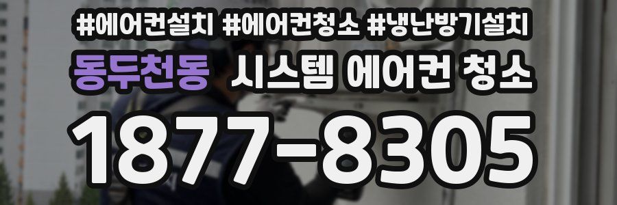 동두천동 시스템 에어컨 청소