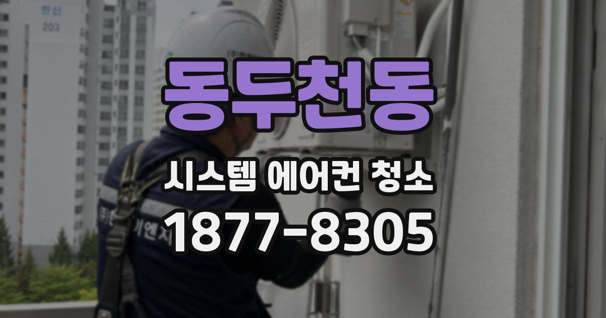 동두천동 시스템 에어컨 청소