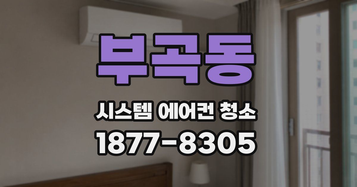 부곡동 시스템 에어컨 청소