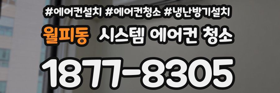 월피동 시스템 에어컨 청소